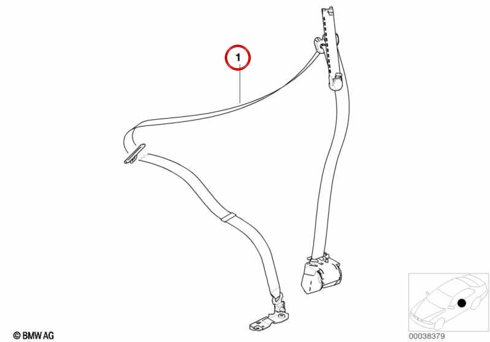 BMW E38 E39 Ön Sağ Emniyet Kemeri Bej 72118266840