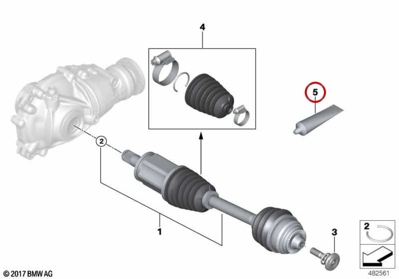 BMW F40 F56 F60 G20 Kardan Mili Gres Yağı 100 g 83192286018
