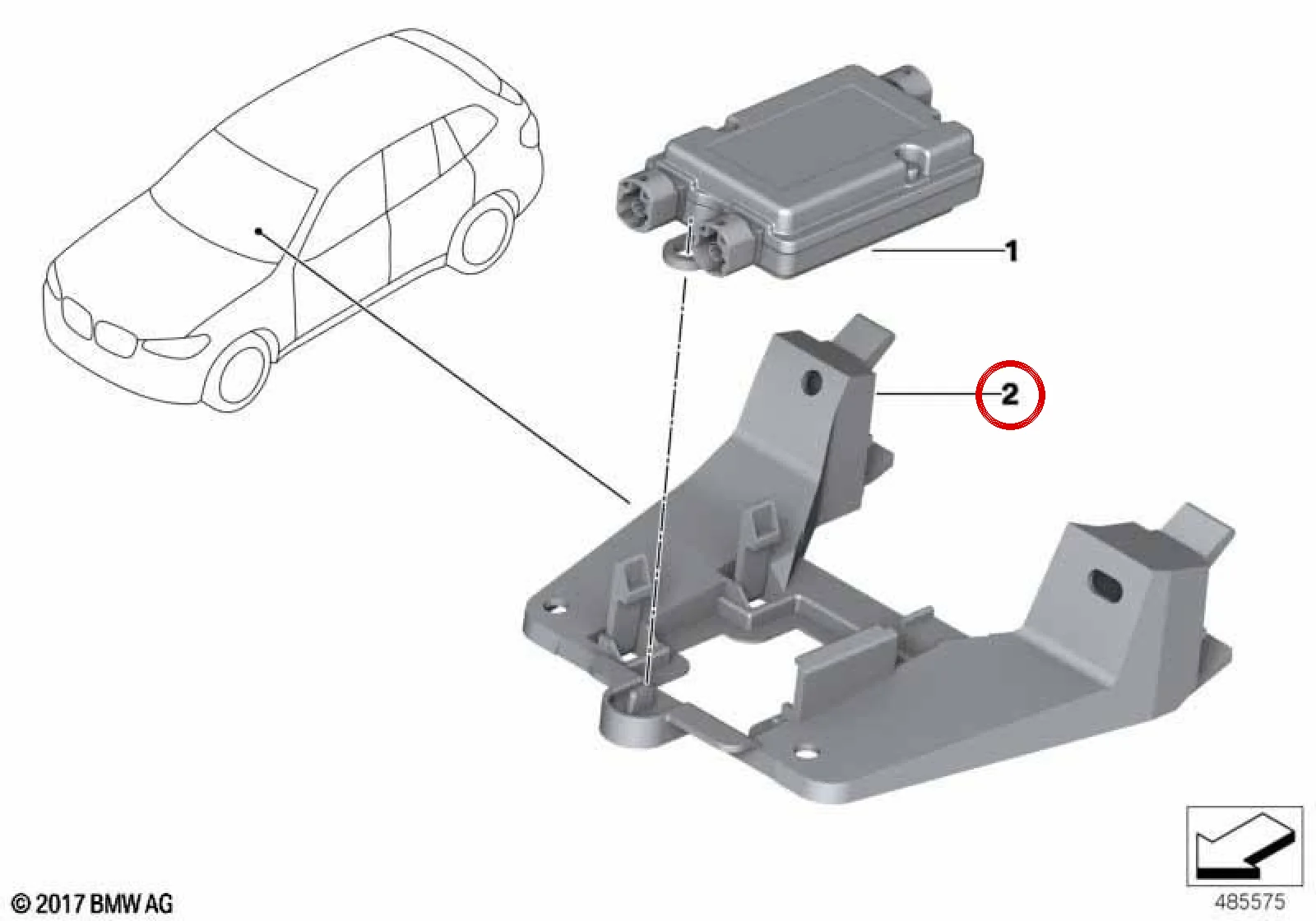 BMW F97 F98 G01 G02… USB Hub Montaj Braketi 84109398981