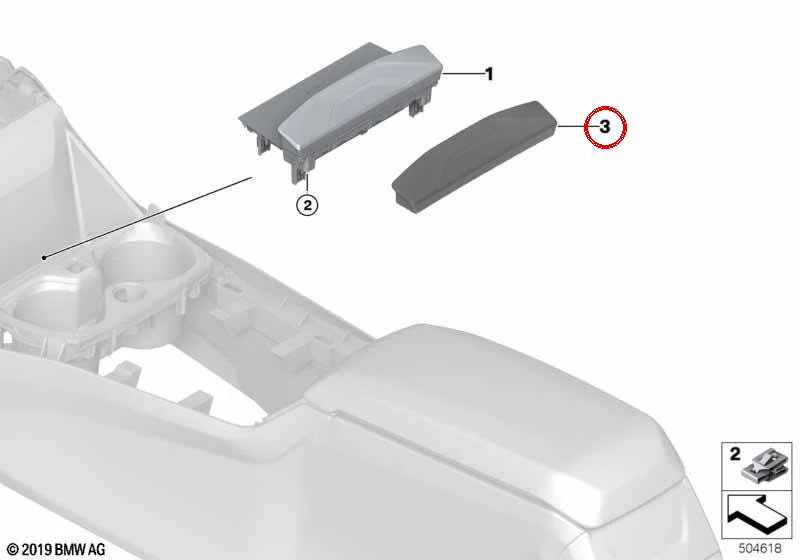 BMW F40 F44 Kablosuz Şarj Ünitesi 84109442558