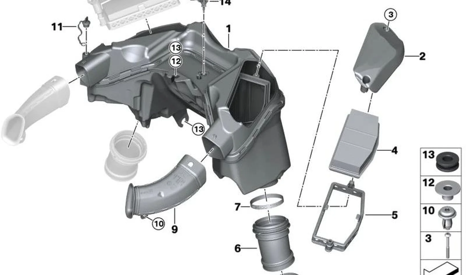 BMW E60 E81 E82 E87… AGR Emme Borusu Akışmetre 13628519445