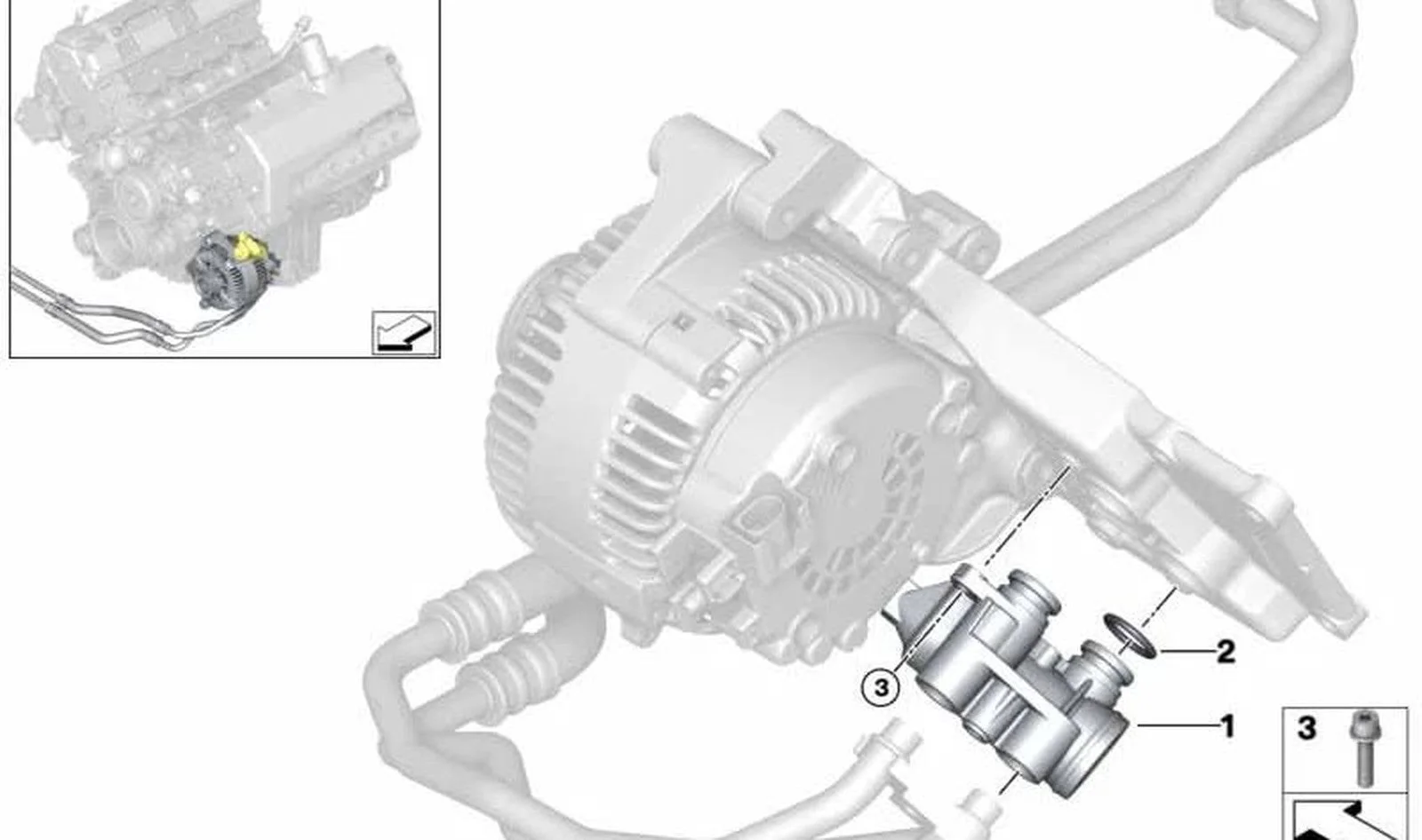 BMW E39 E53 E60 E61… N62 S62 Alternatör Soğutucu Contası 11421702917