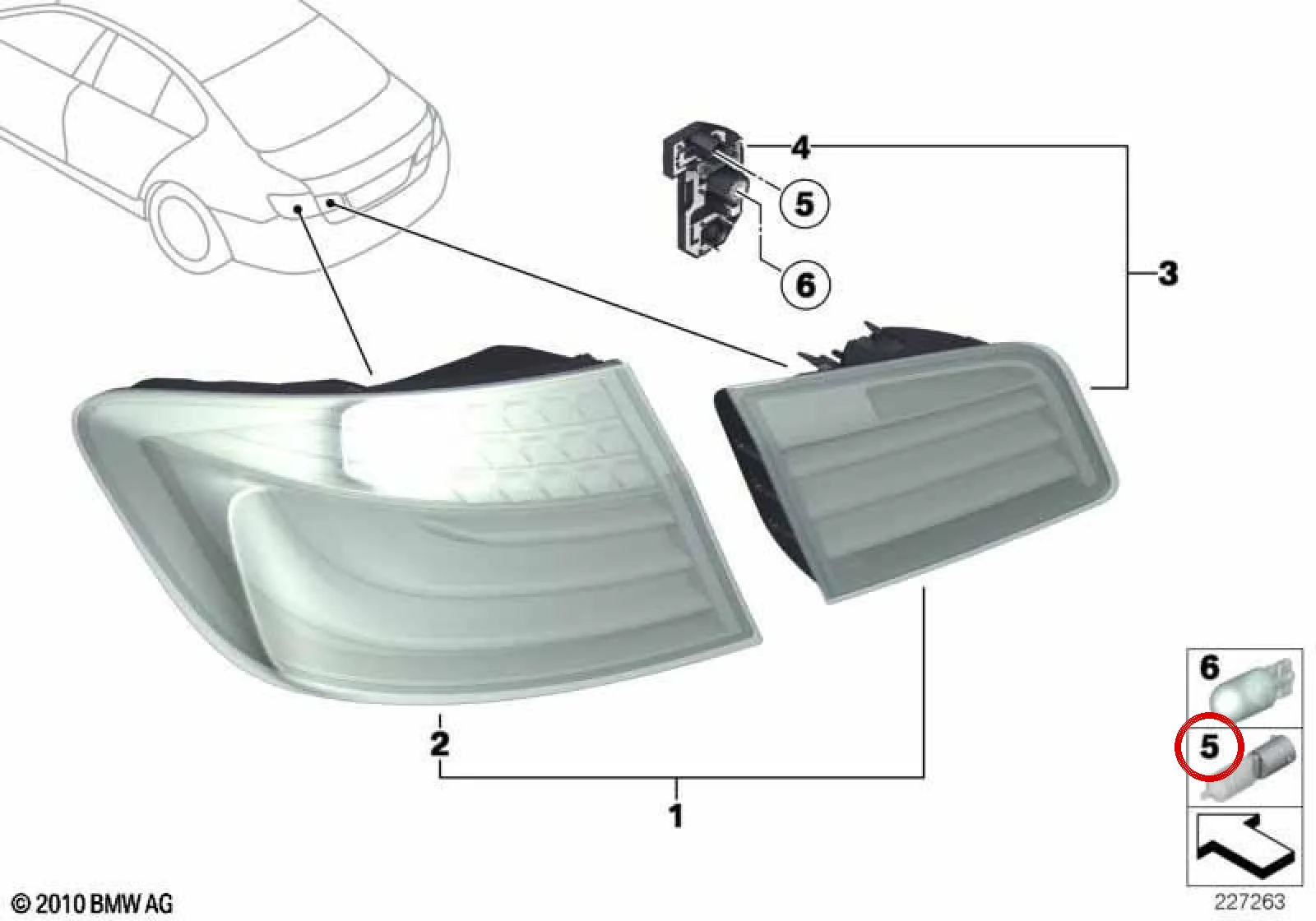 BMW E39 E60 E61 E63… Ampul 16W 63217160935