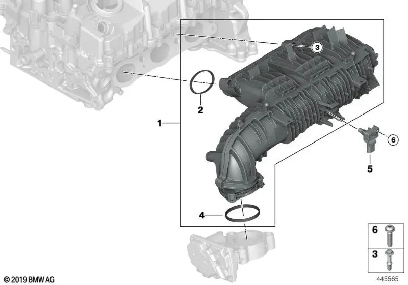 BMW F20 F21 F22 F23… MAP Sensörü 13628637898