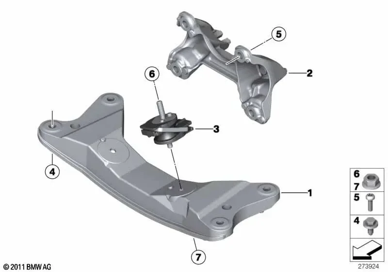 BMW F20 F21 F22 F23… B38 Şanzıman Taşıyıcı Aleminyum 22316859417