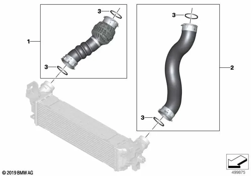 BMW B47 B47B Turbo Hortumu 11618580081