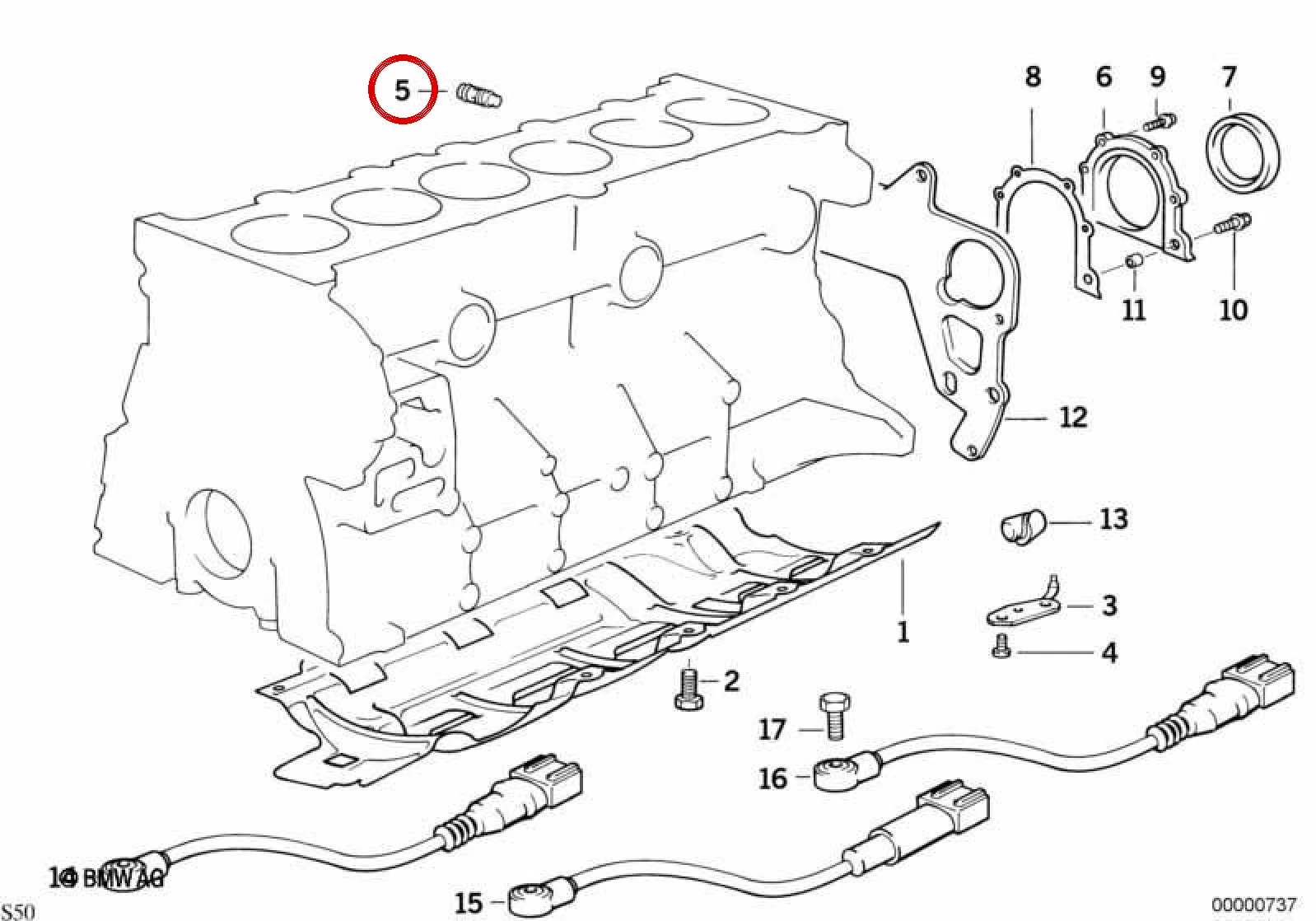 BMW 3 Serisi Z4 E36 E46 E85 E86 S50 S54 Basınç Tutma Valfi 11111318185