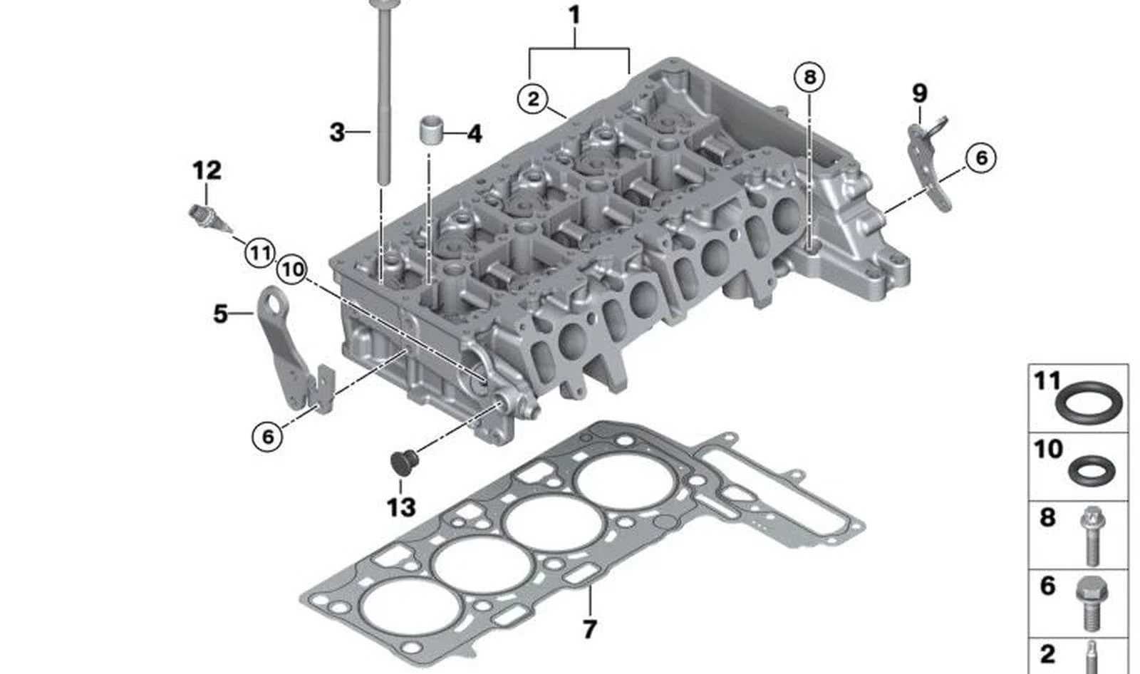 BMW Blok Arka Askı 11128513842
