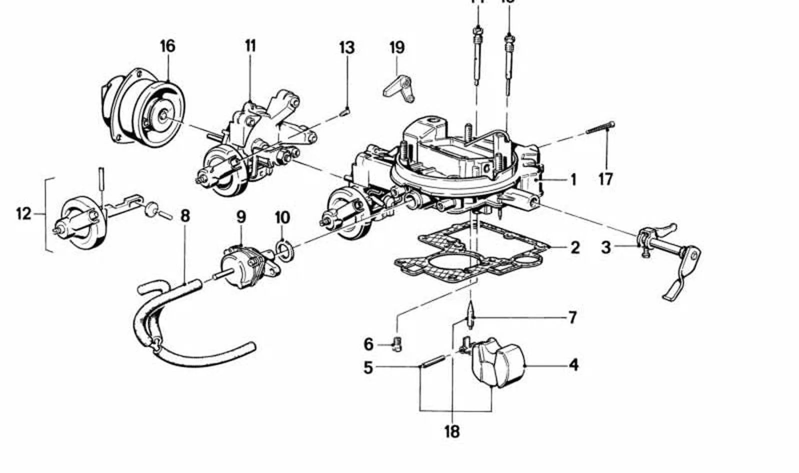 BMW 3 Serisi E21 E30 Borulu Diyafram 13111278370