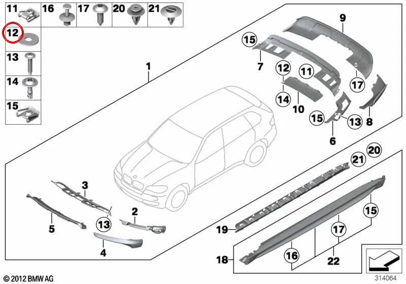 BMW Davlumbaz Pul 51718212163