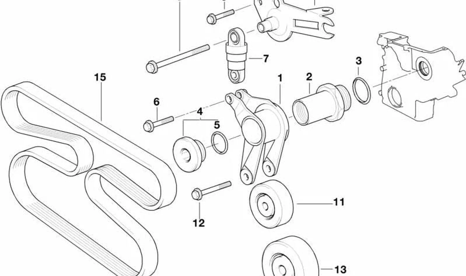 BMW E34 E36 E38 E39 M41 M51 Gergi Ayağı Tds 11282246725