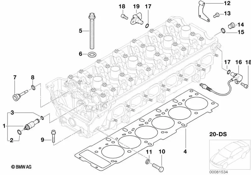 BMW E36 E39 E46 E85… S54 S62 E85-E86 E52 M3-M5 Eksantrik Sensörü 13627796054