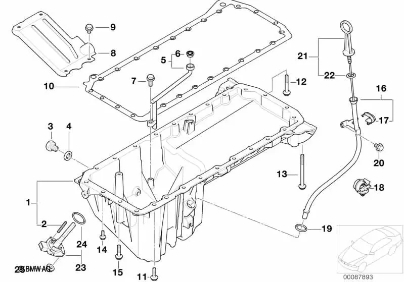BMW E38 E39 M47 M57 5,20D 7,30D Yağ Çubuğu 11437785143