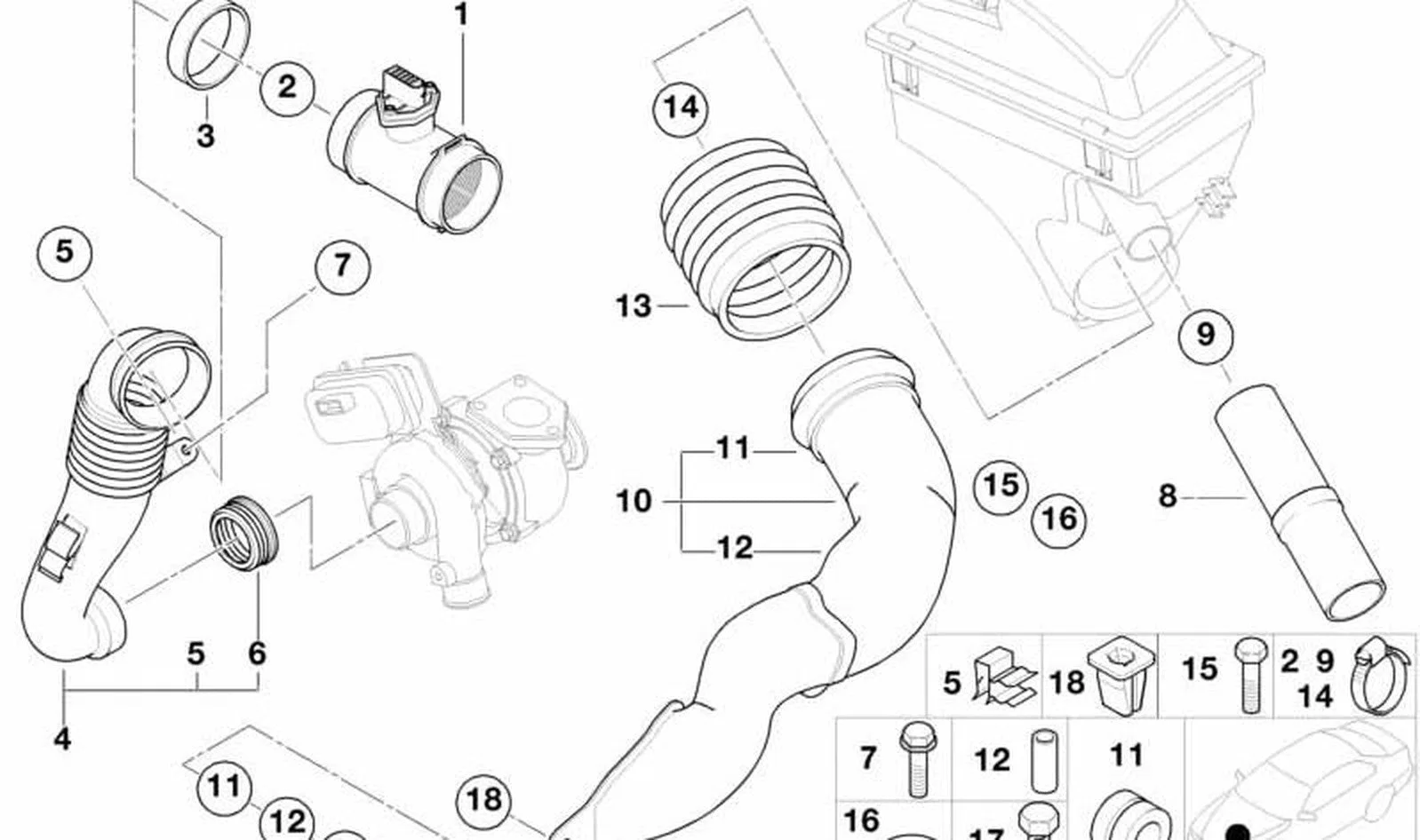 BMW E38 E46 M67 N40 N42… Akışmetre Boğaz Contası 13712249212