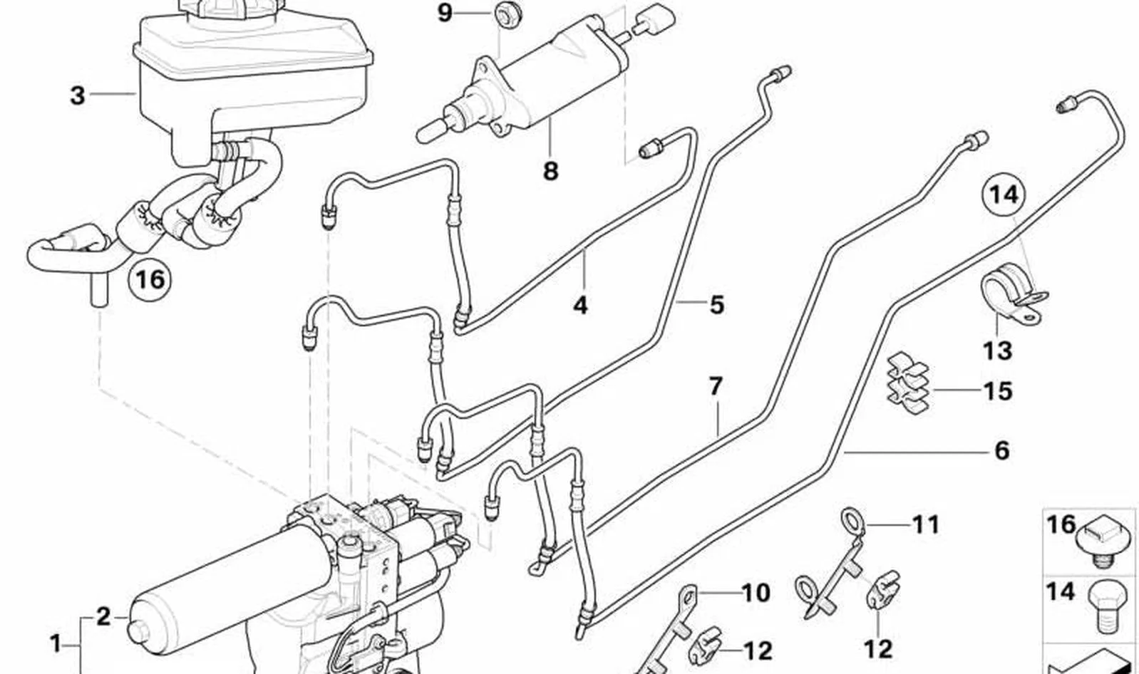 BMW E46 E53 E83 M54 N46 N52 Radyatör Su Deposu 17117573781