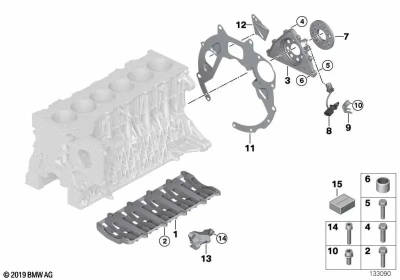 BMW E53 E60 E65 E70… M47 M57 E53-E70 Krank Sensörü 13627809334