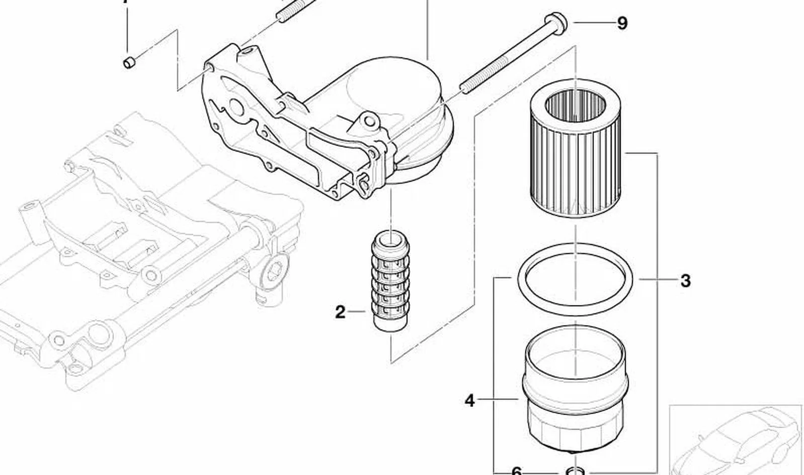 BMW E53 E60 E65 E70 N62 N73 E53-E70 Yağ Filtre Kapağı N 11427521353