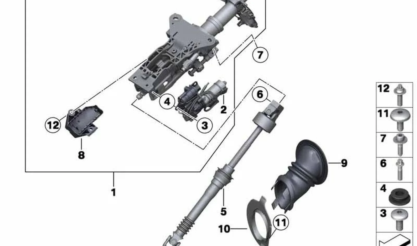 BMW E60 E63 E64 Direksiyon Mafsalı E60.E63.E64.09/05< 32306780893