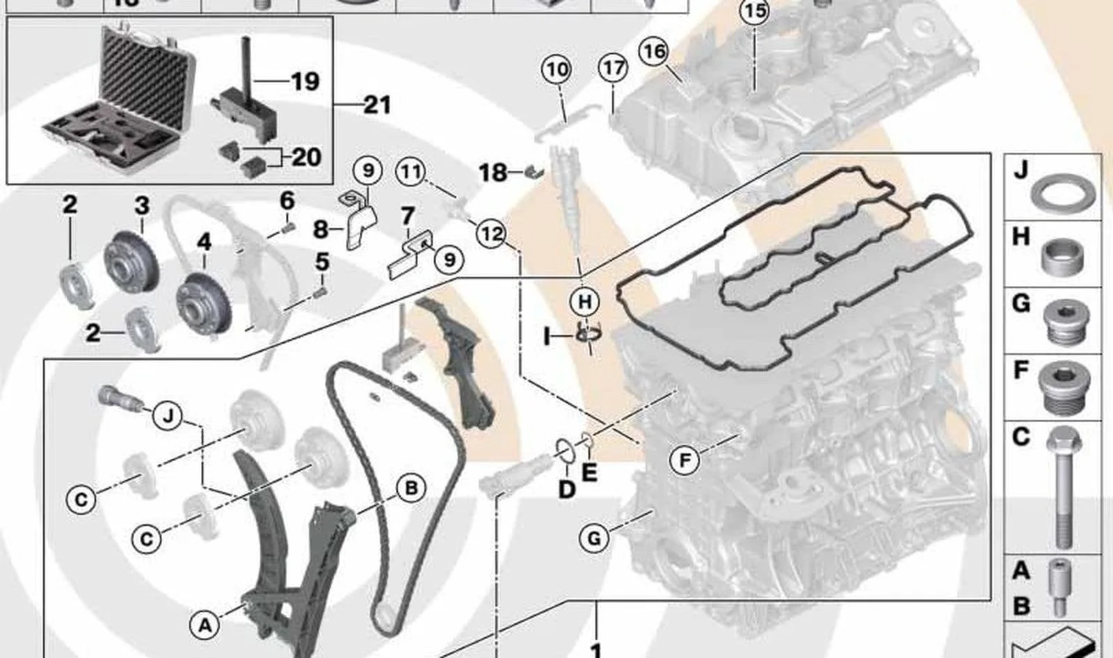 BMW E60 E63 E87 E90… N43 N53 VANOS Eksoz 11367540346