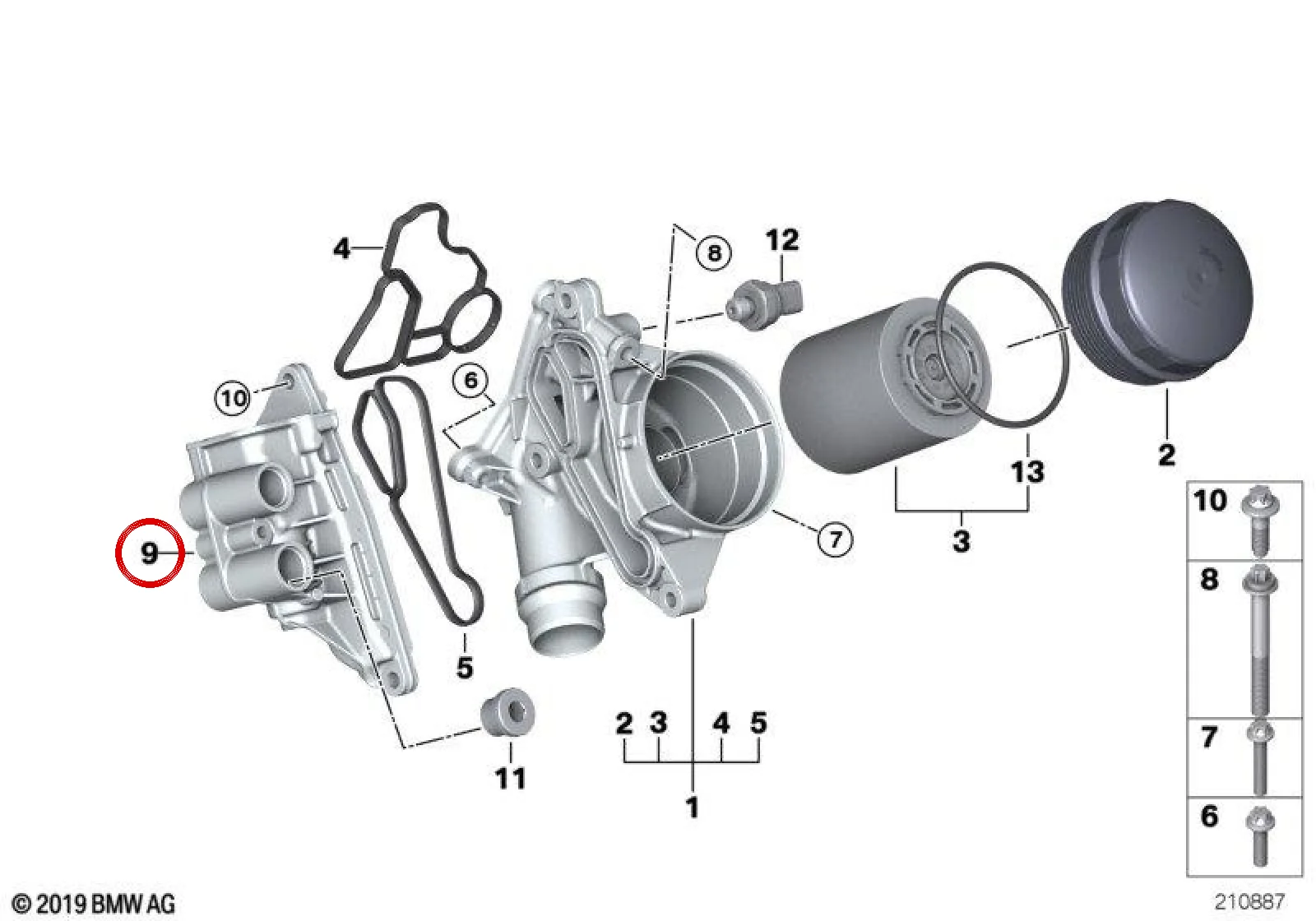 BMW E60 E82 E89 E90… N54 N55 Termostatlı Termostat Gövdesi 11427573212