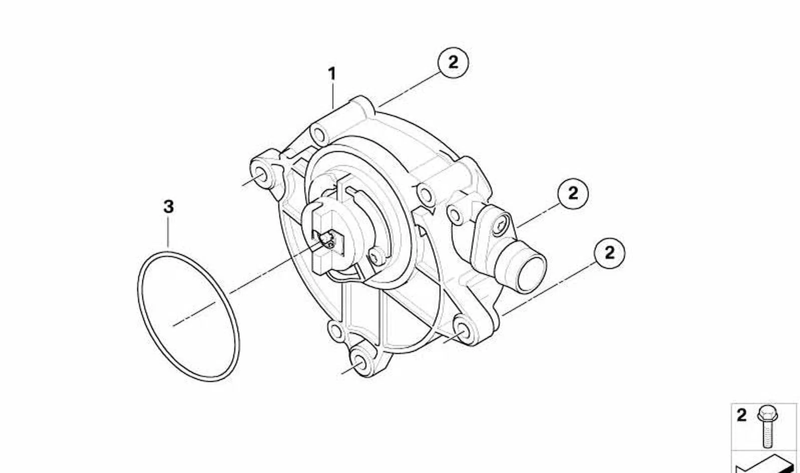 BMW E60 E87 E90 E92… N43 Fren Vakum Pompası 11667547024