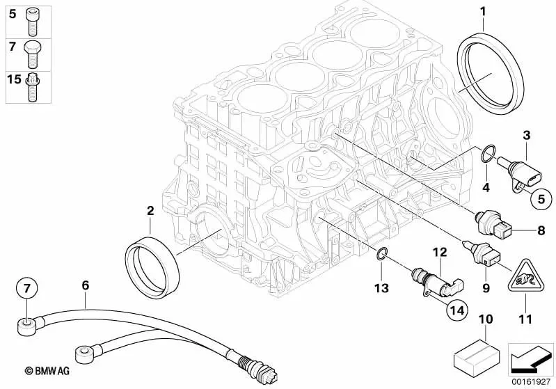 BMW E60 E87 E90 E92… N43 Krank Sensörü 13627594047