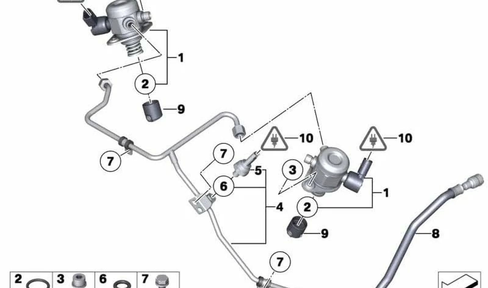 BMW E60 E87 E90 E92… N43 N74 Yüksek Basınç Pompa İtici 11327542075