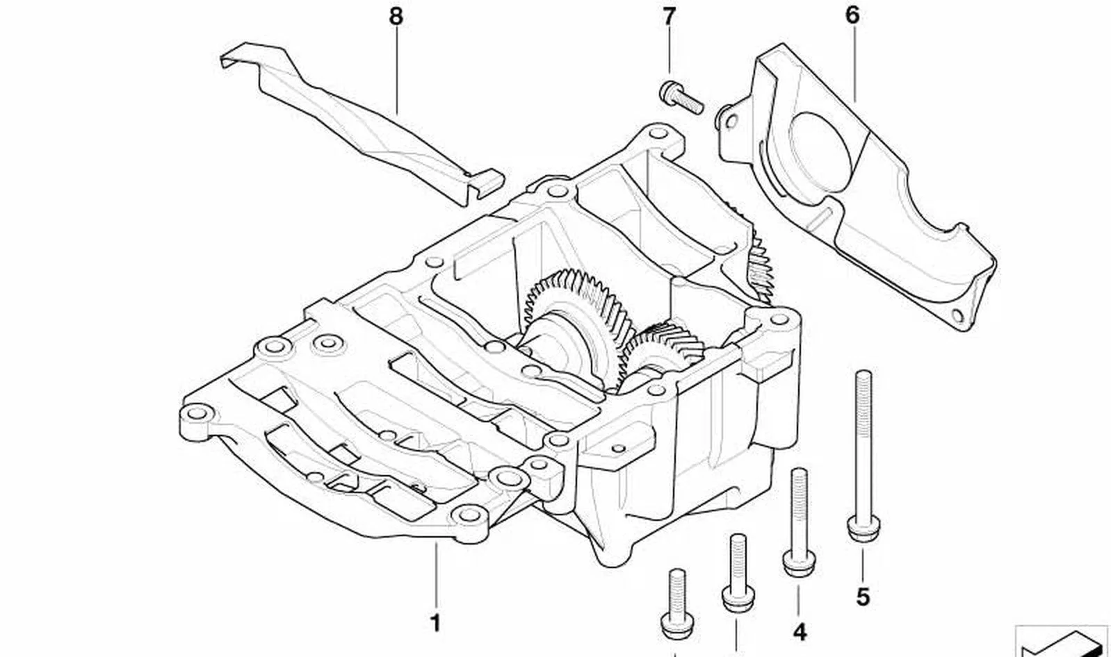 BMW E60 E87 E90 M47 M47N2 Yağ Pompa Arka Kapak 11277787504