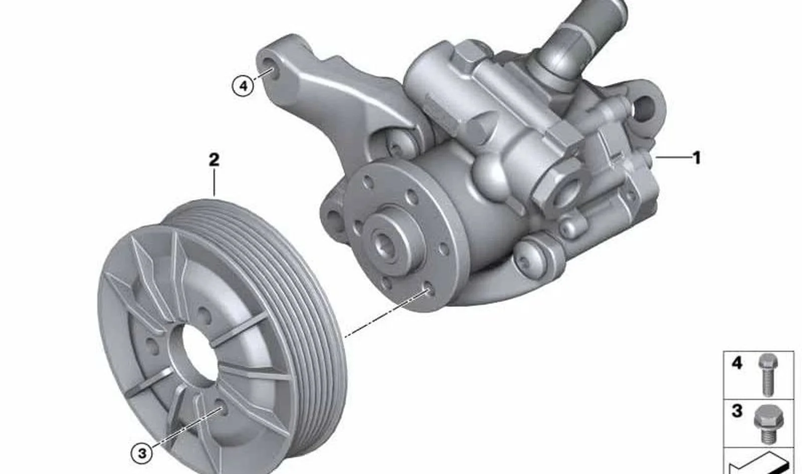 BMW E60 E90 E92 M3 M5 Direksiyon Pompa Kasnağı 32427838220