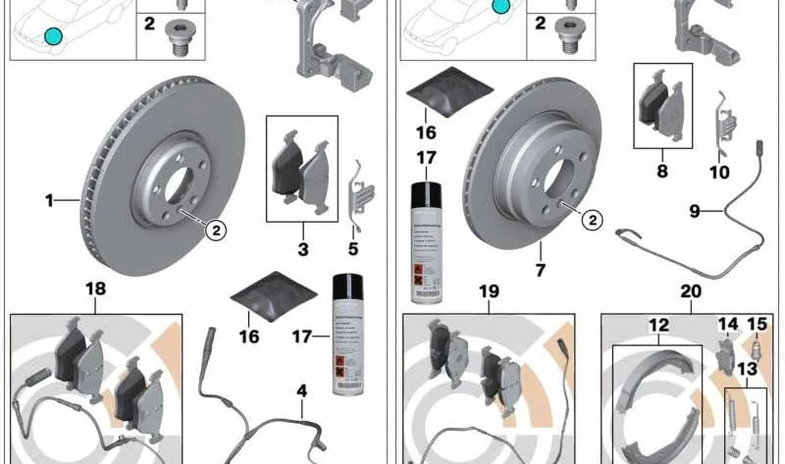BMW E70 E71 Ön Fren Balatası 34116791514