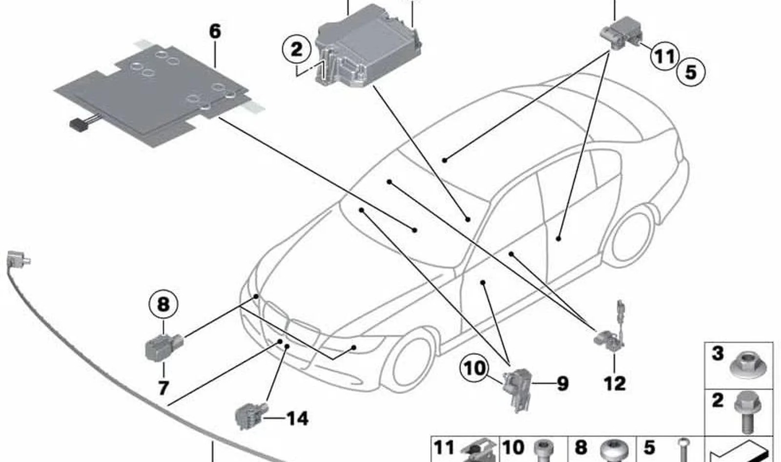BMW E70 E90 Aırbag Sensörü 65776911003
