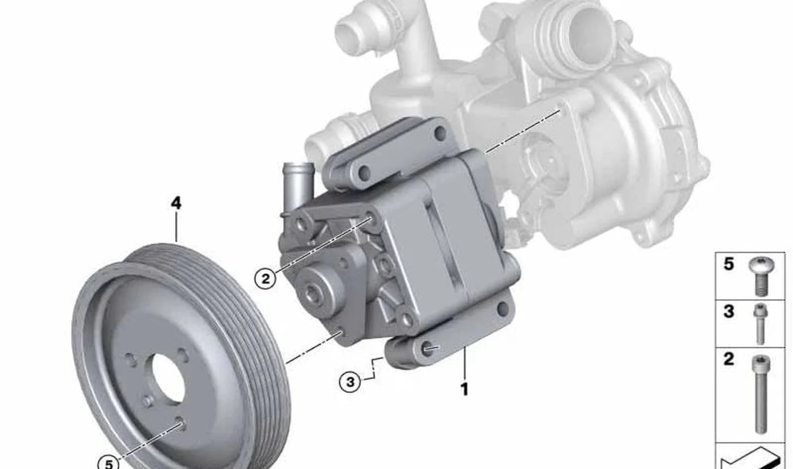 BMW E83 E84 E87 E90… N45 N46 Direksiyon Pompası 32416780413