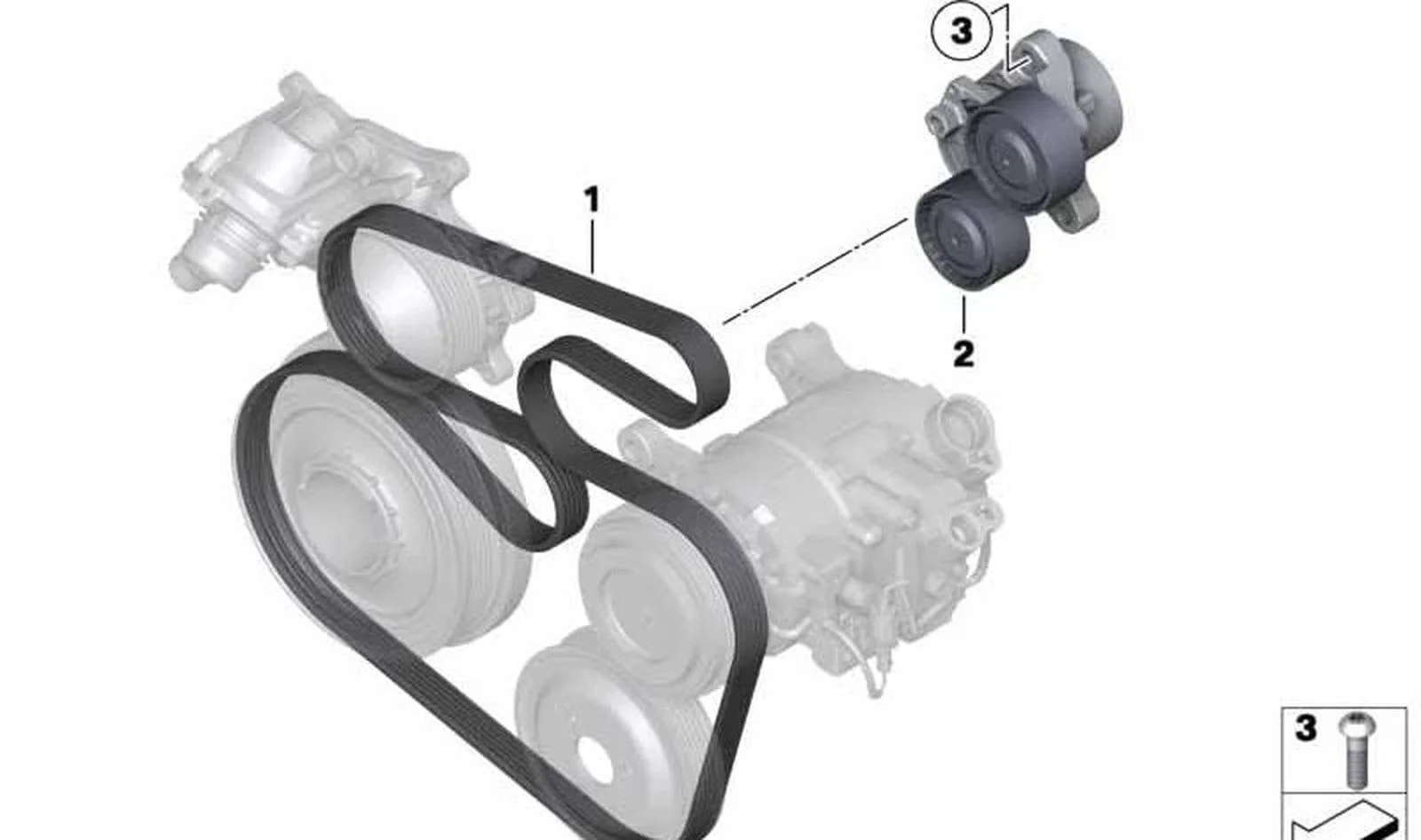 BMW E84 E90 E92 N47 N47N V-kayışı 11288519874