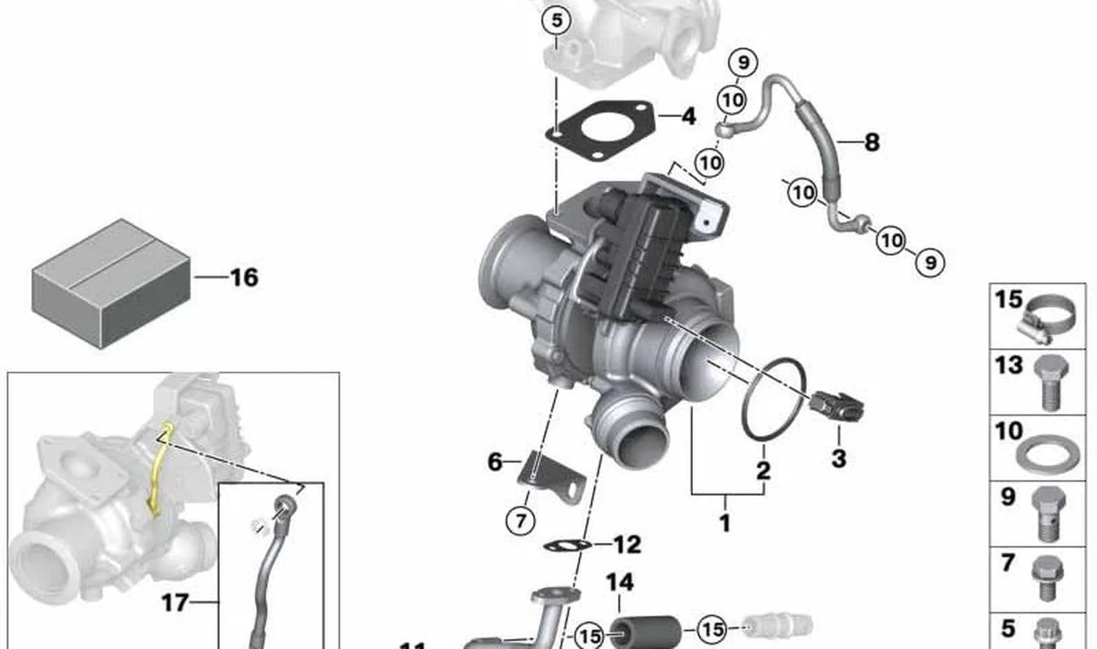 BMW E84 F10 F20 F25… Turbo Destek Ayak 11657810618