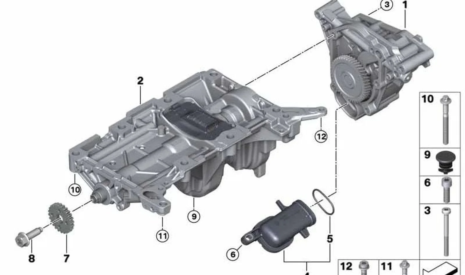 BMW E84 F10 F25 N20 Yağ Pompa Dengeleme Mili 11277637029