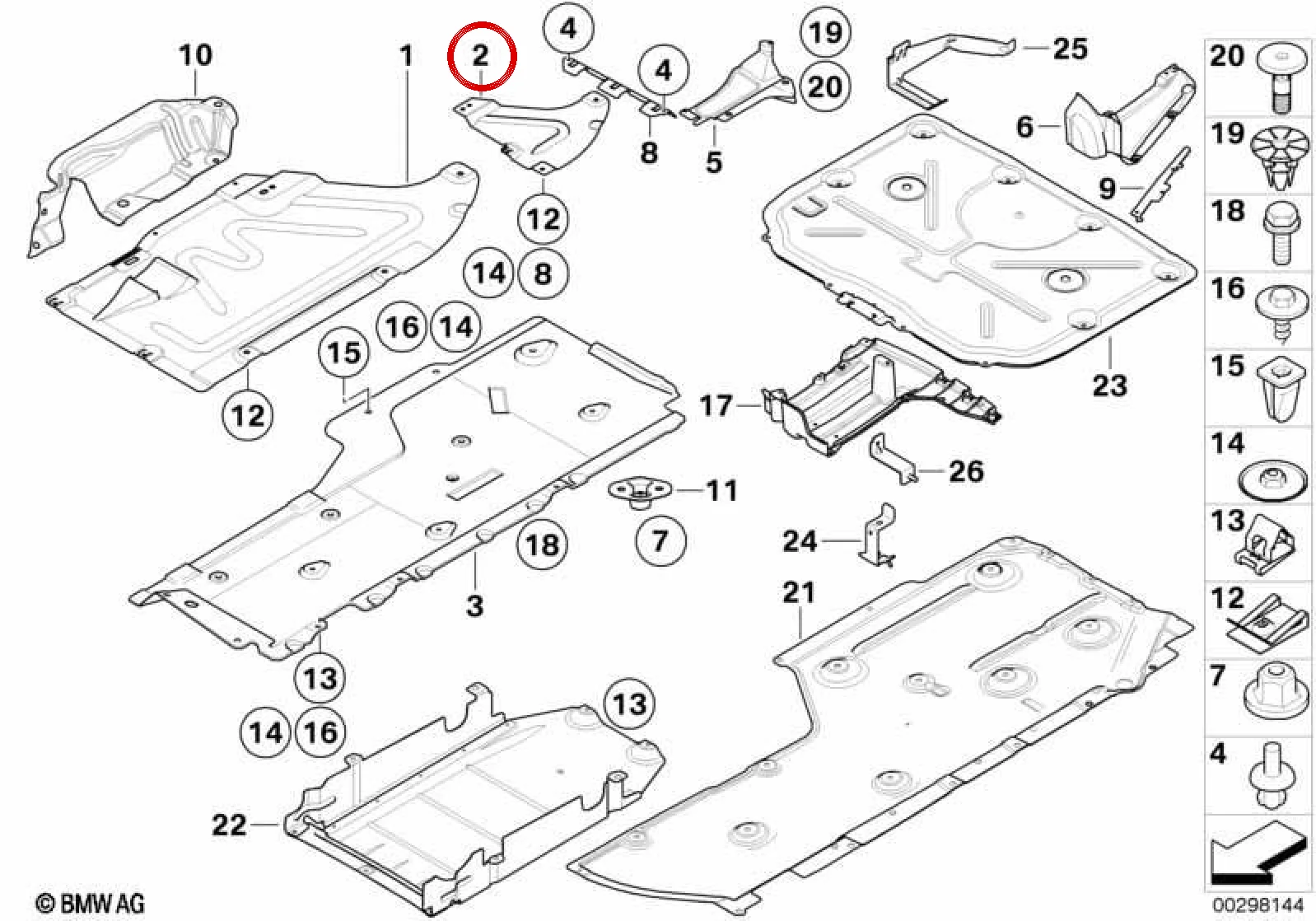 BMW E87 E90 Arka Araç Alt Kaplama 51757185218