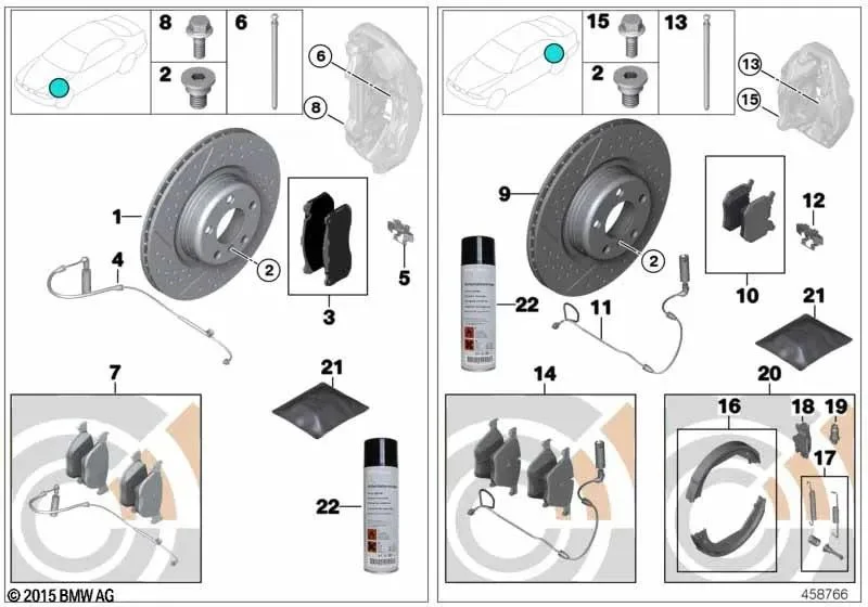 BMW E87 E90 Lci Arka Balata Fişi 34356792564