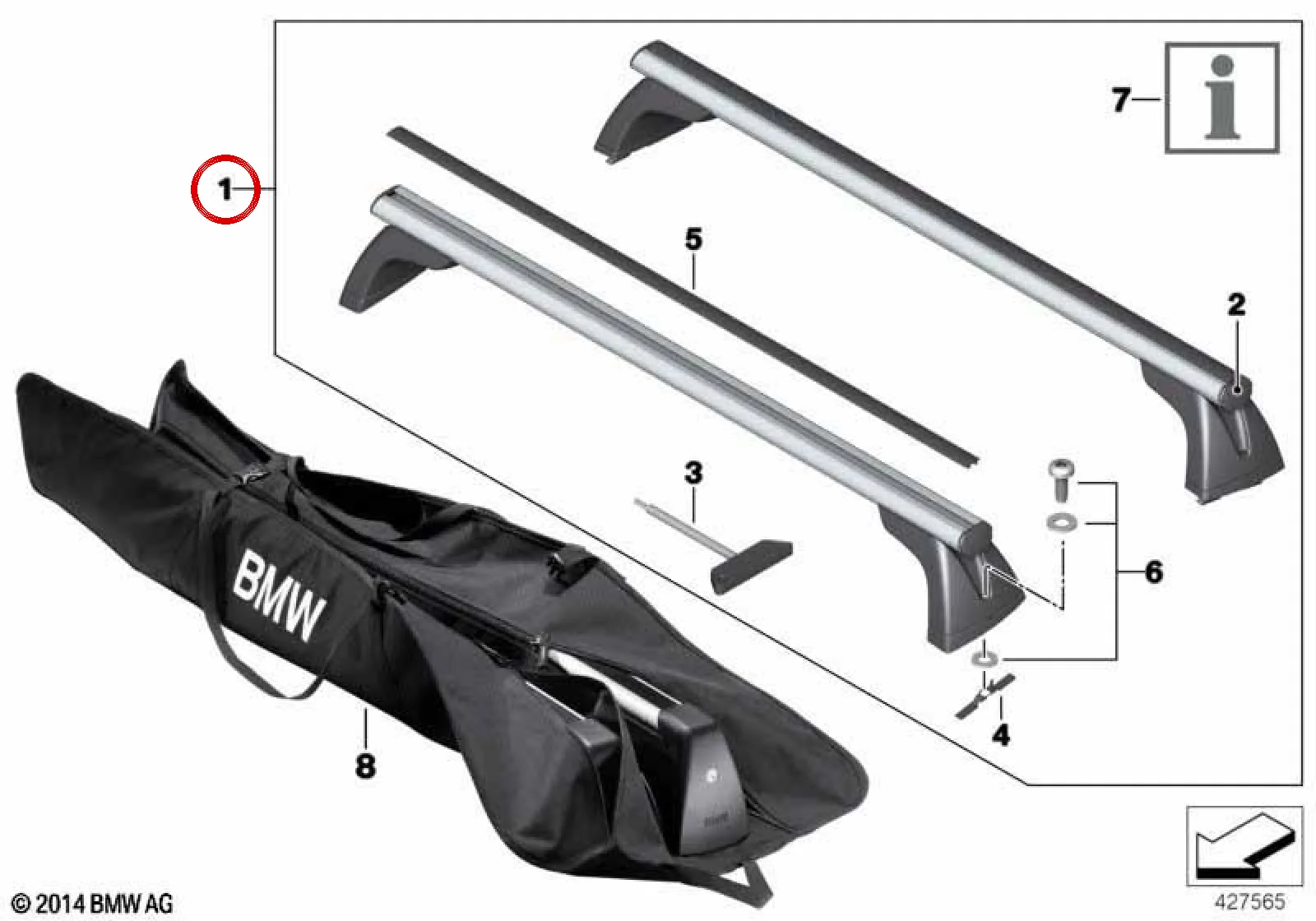 BMW E87 E90 Port Bagaj 82710403104