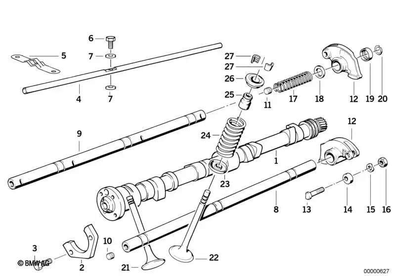 BMW 3 Serisi E30 M10 Eksantrik Mili 11311272442