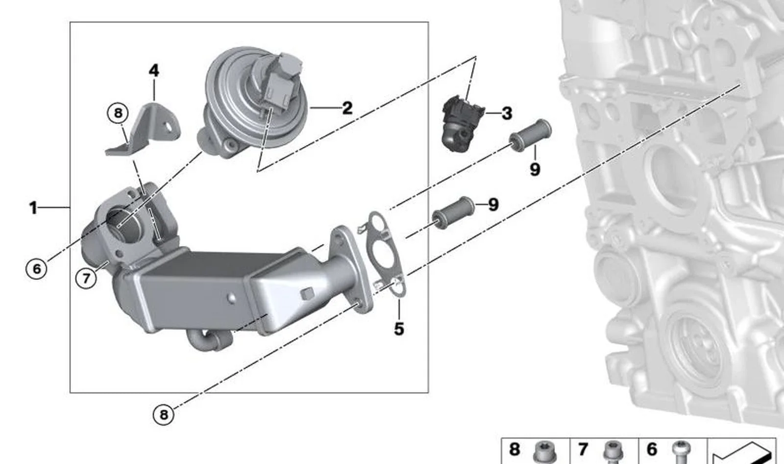 BMW E60 E61 E81 E87… N47 Eksoz Gaz Soğutucu 11717800653