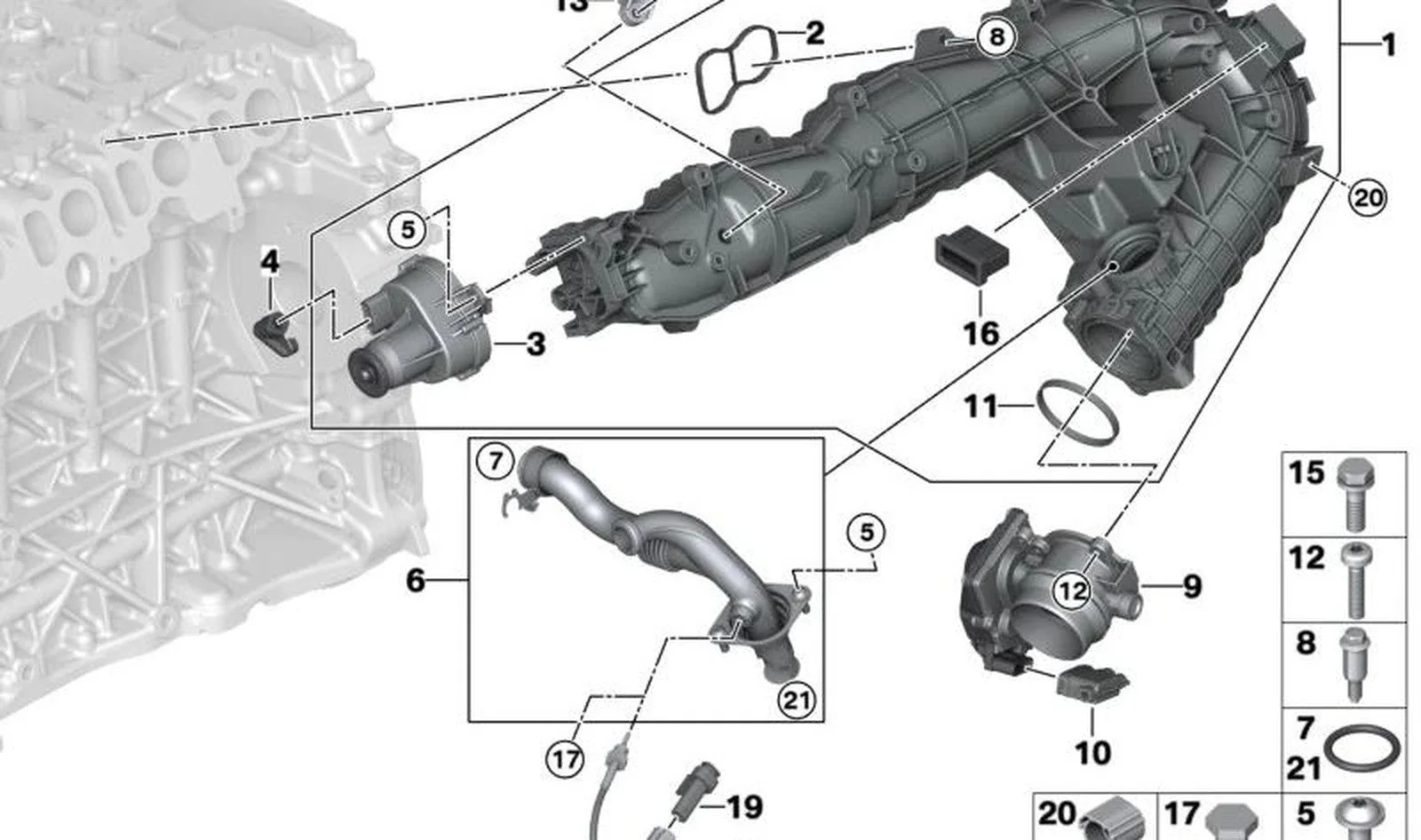 BMW E70 E71 E90 E91… N57 Emme Manifold 11618511363