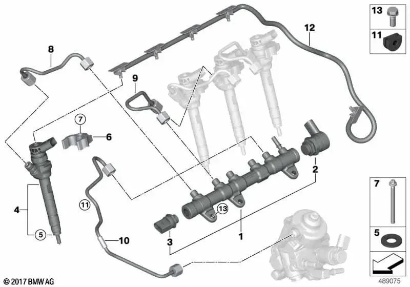 BMW Enjektör Ayar Valfi 13538593865
