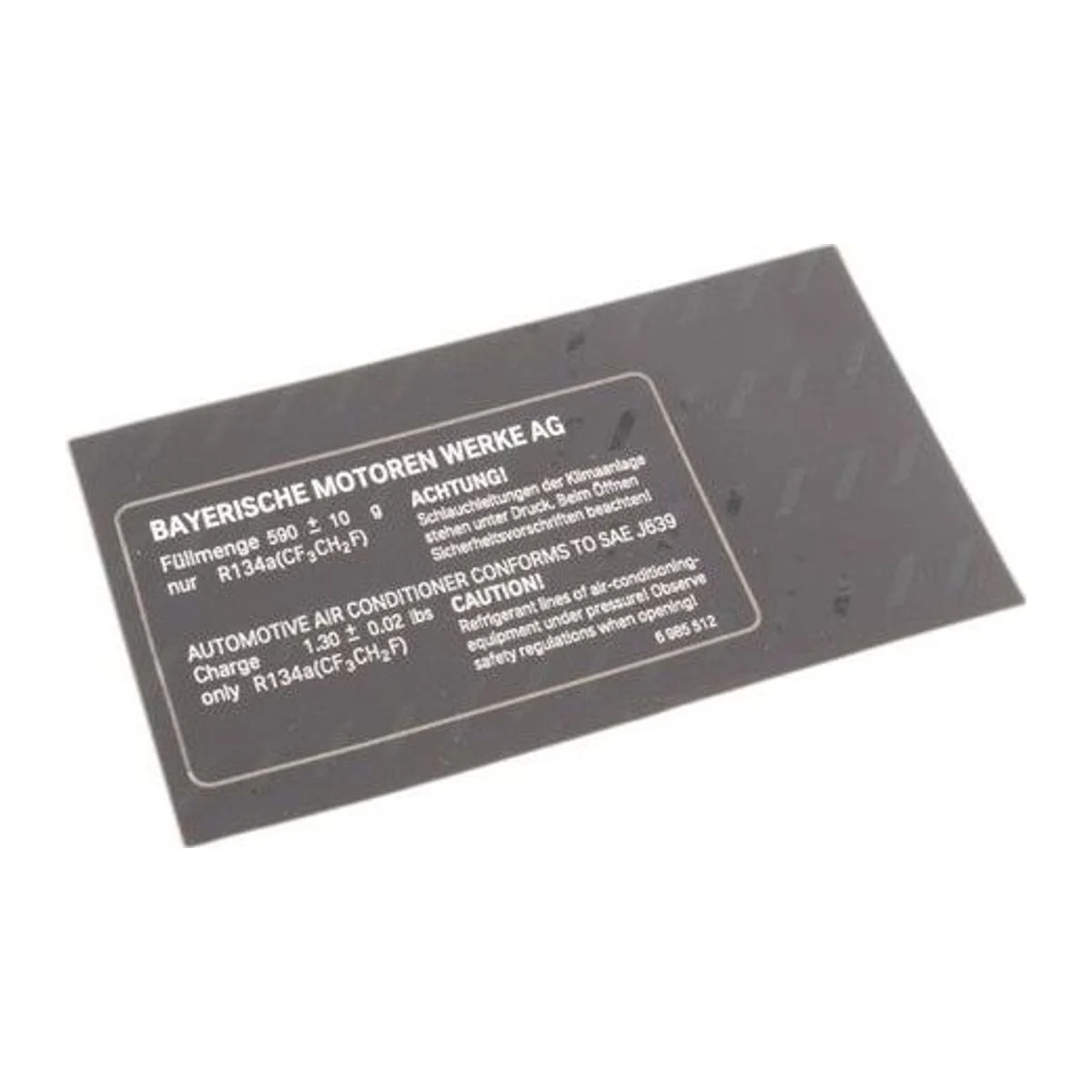 BMW Etiket 64506985512