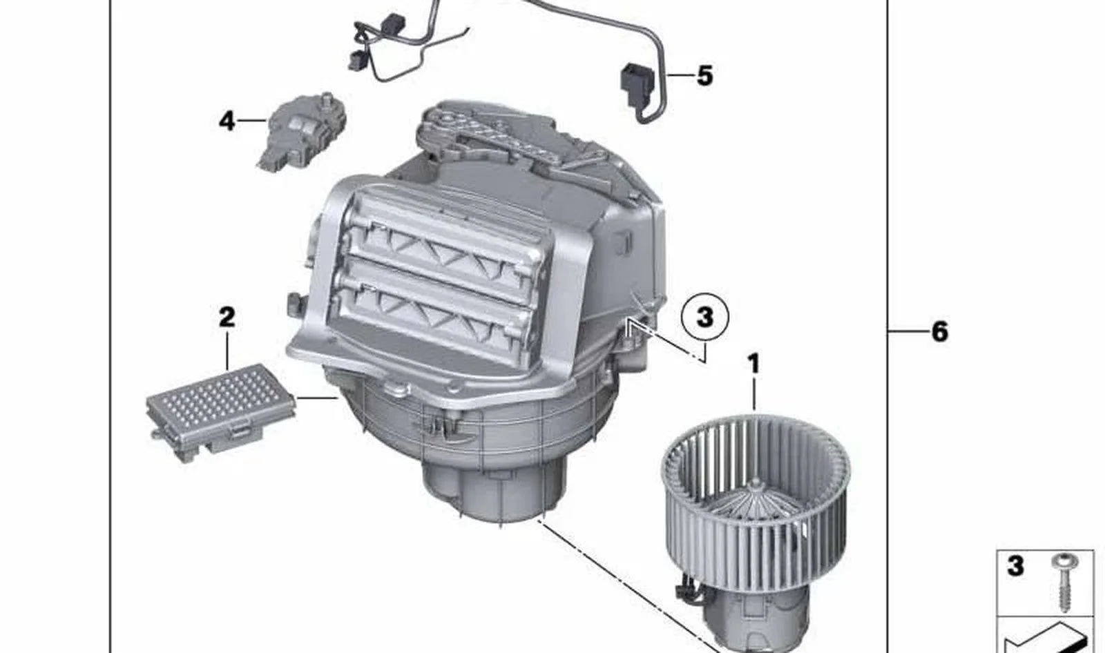 BMW F01 F06 F07 F10 Kalorifer Motoru 64119242607