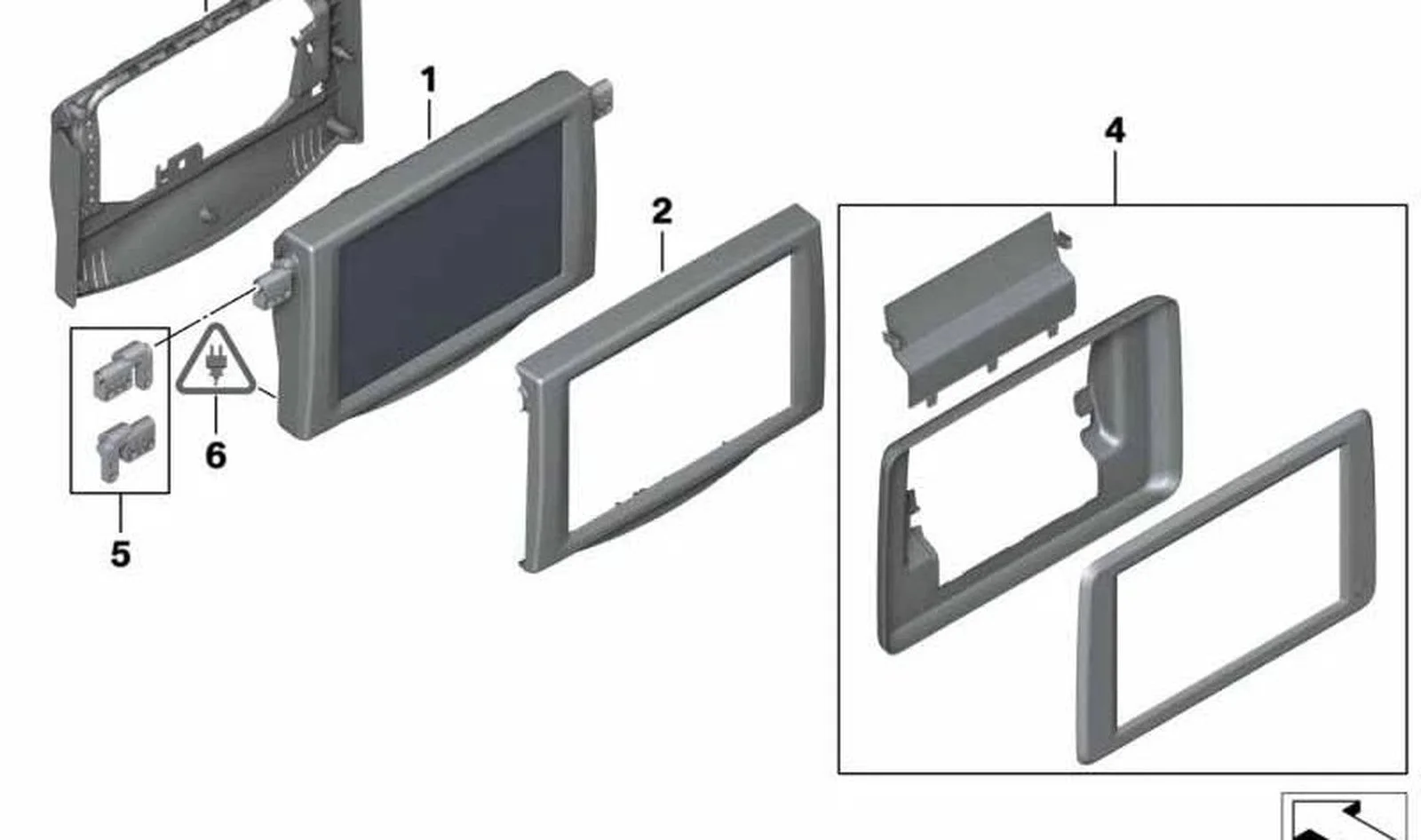 BMW F01 F07 F10 Arka Monitör 65509294912