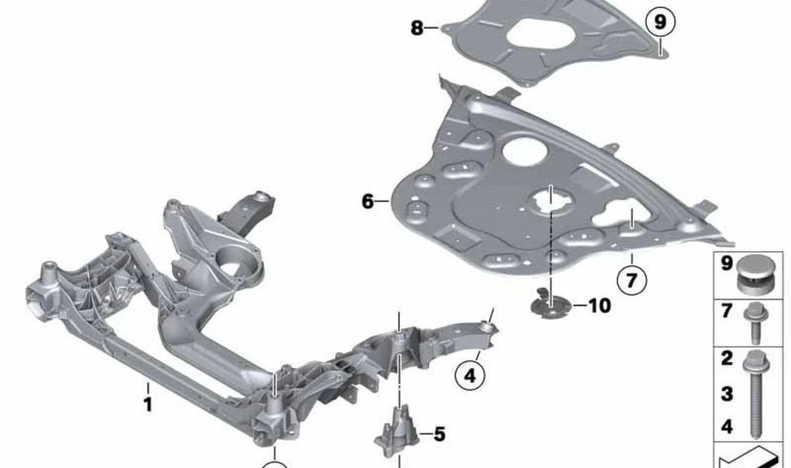 BMW F01 F10 F12 Xd Ön Travers 31116799321