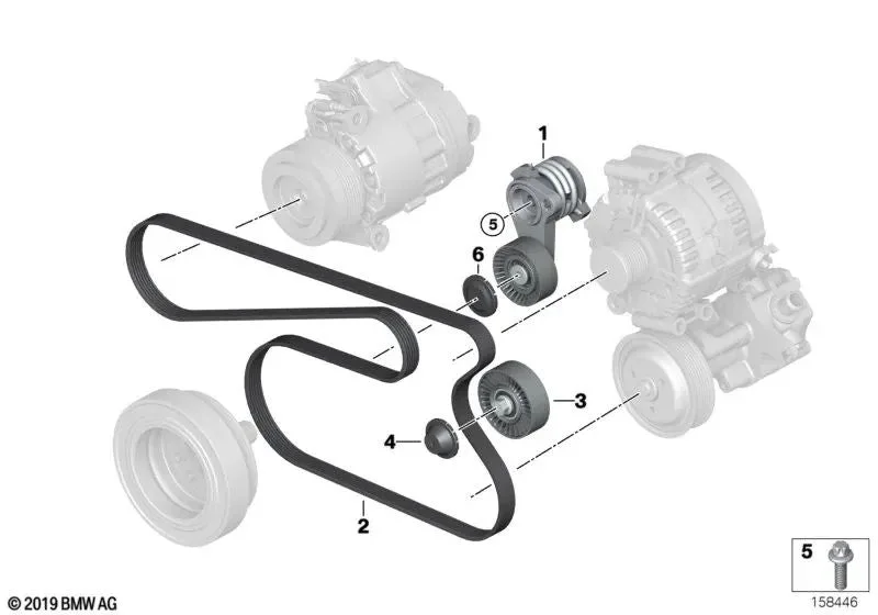 BMW F01 F10 N52 N53 Kayış Gergisi 11288620022