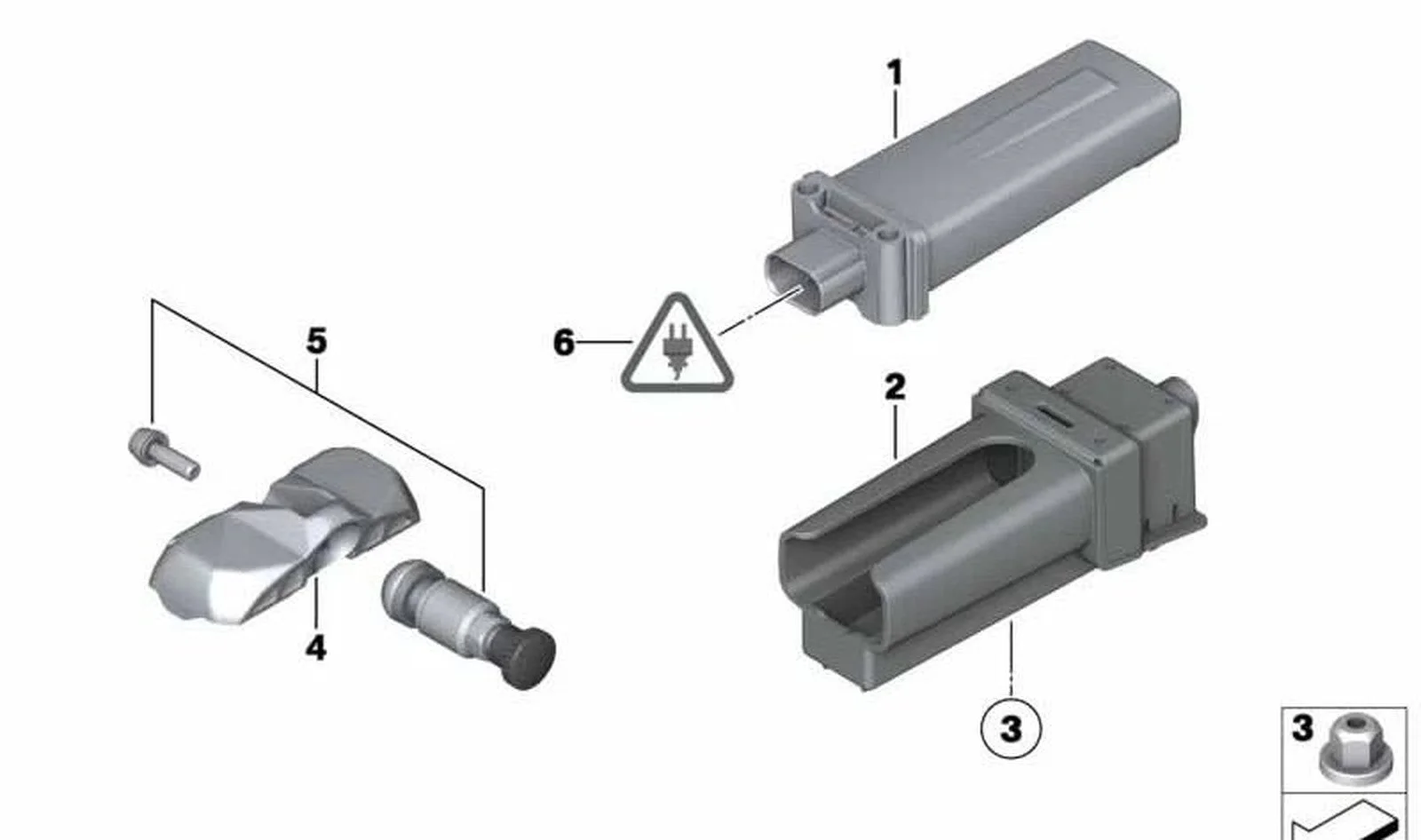 BMW F06 F10 F12 F25 Rdc Kontrol Ünitesi 36106881474