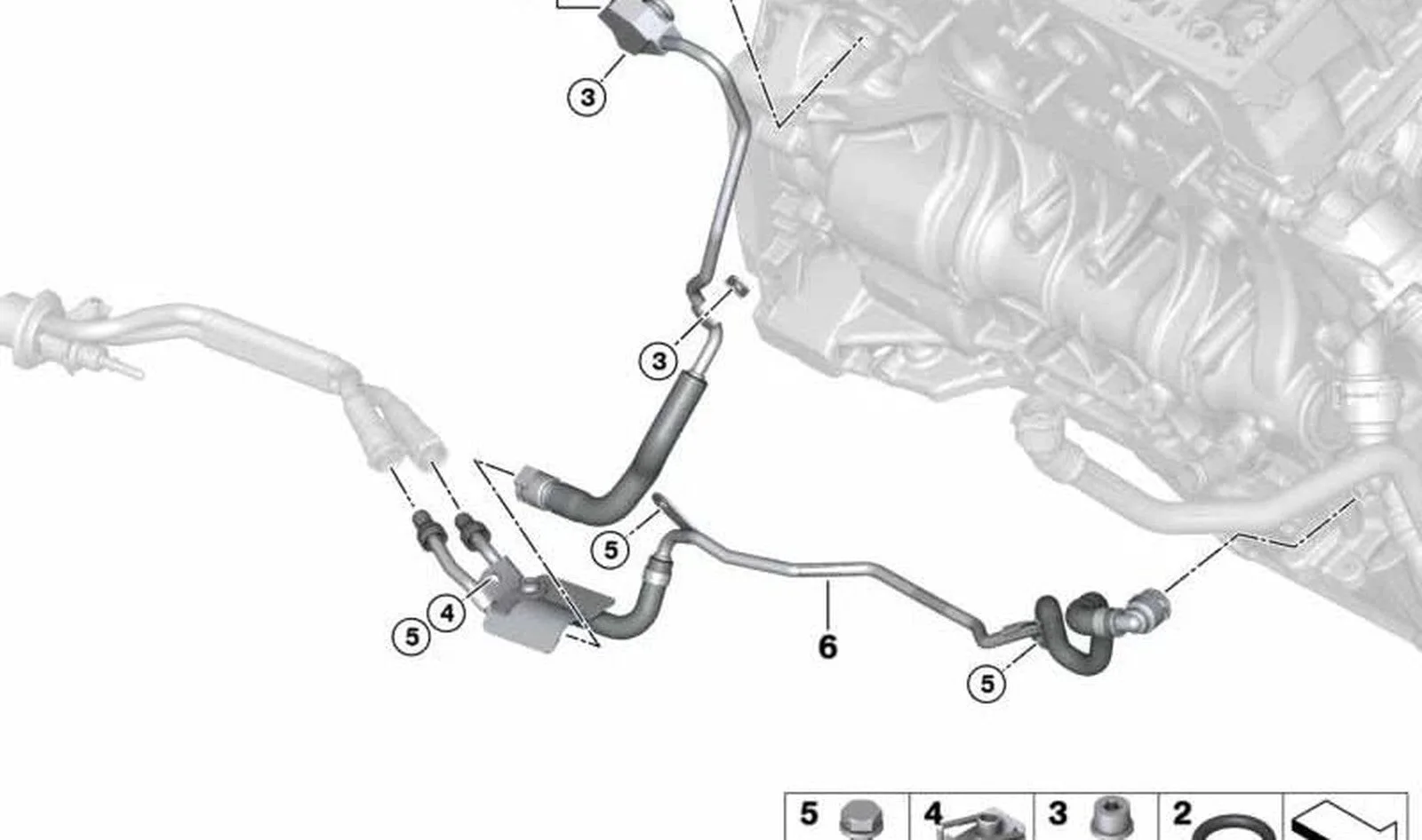 BMW 5 Serisi X5 F10 F11 F15 Silindir Kartel Turubun Hattı LCI 11538515497 BMW GROUP