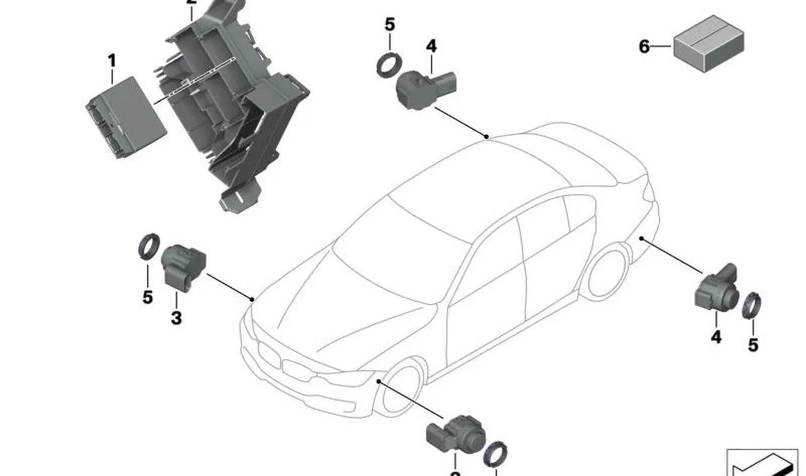 BMW F10 F20 F30 PDC Sensörü 66209261582